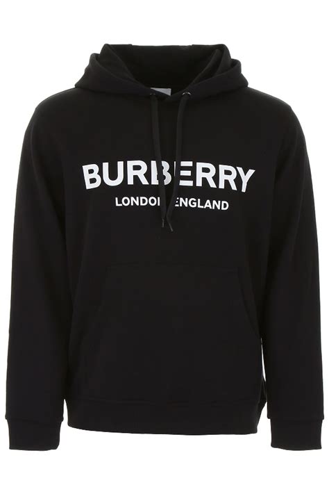 burberry black logo hoodie